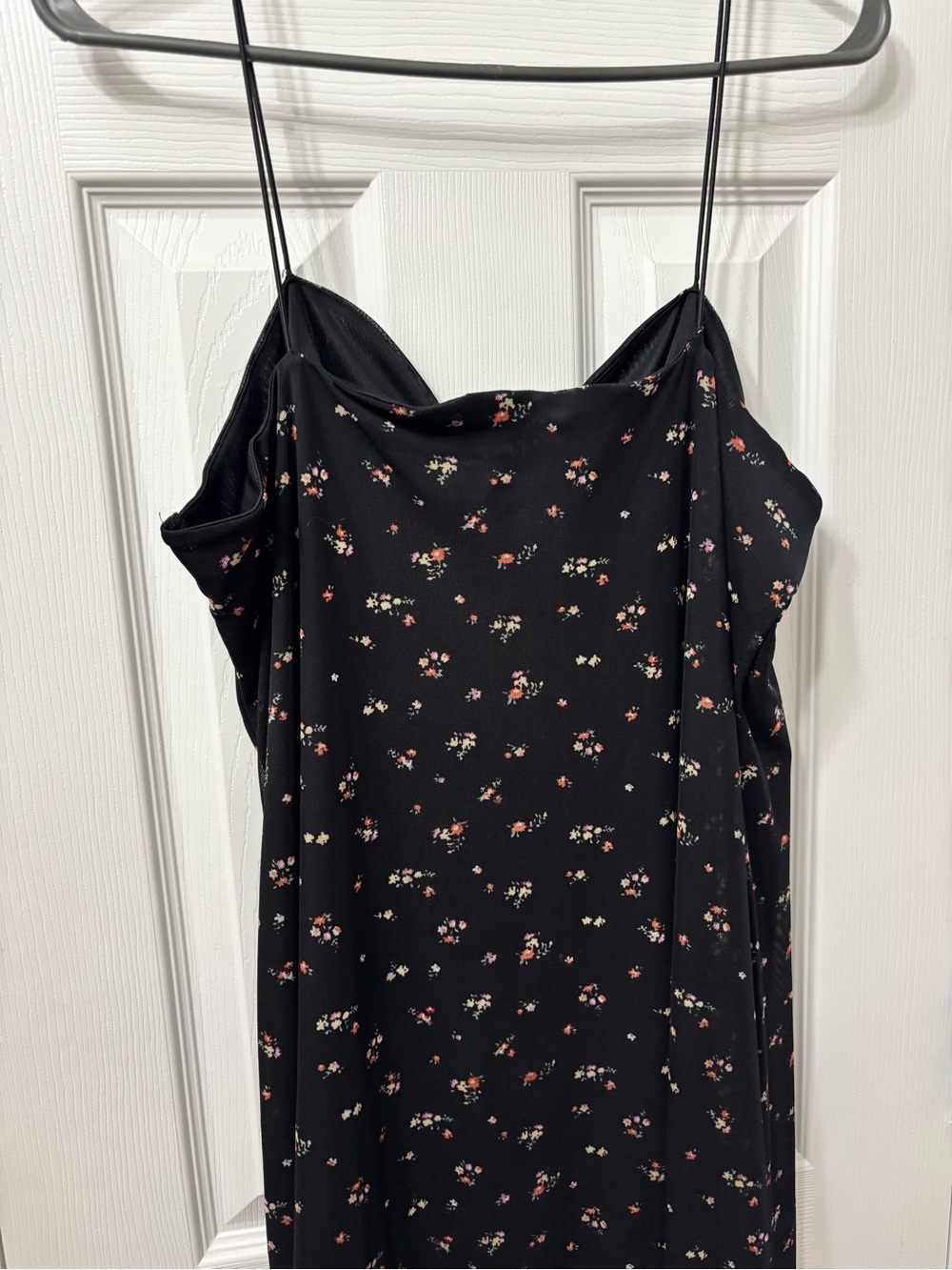 Rue 21 Floral Mesh Hem Slip Dress Size XL Y2K Cottagecore Grunge Mini Dress - Picture 8 of 8
